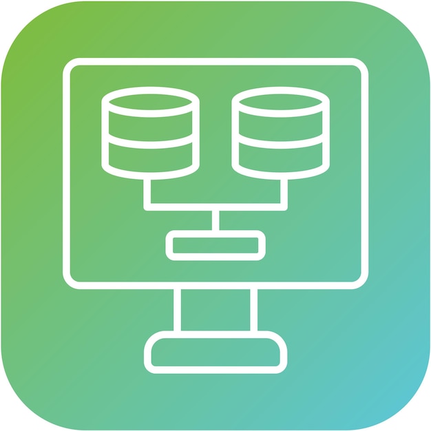 Estilo de icono de diseño vectorial de grandes datos