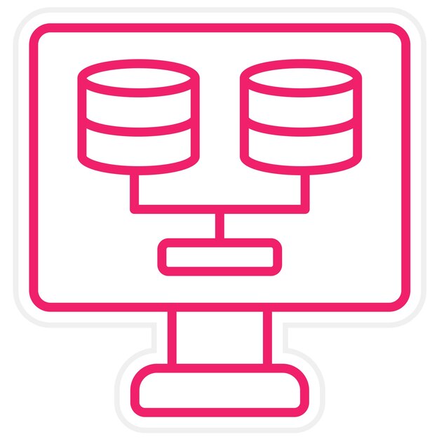 Estilo de icono de diseño vectorial de grandes datos