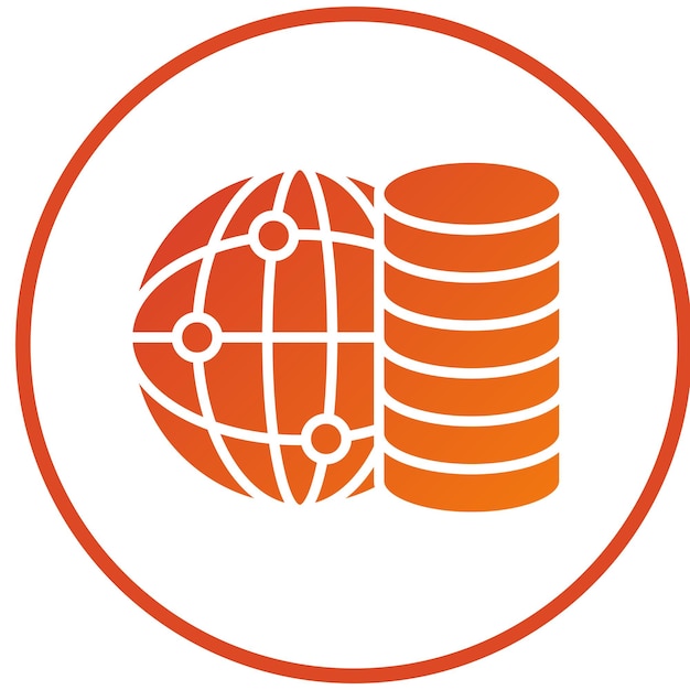 Estilo de icono de diseño vectorial de grandes datos