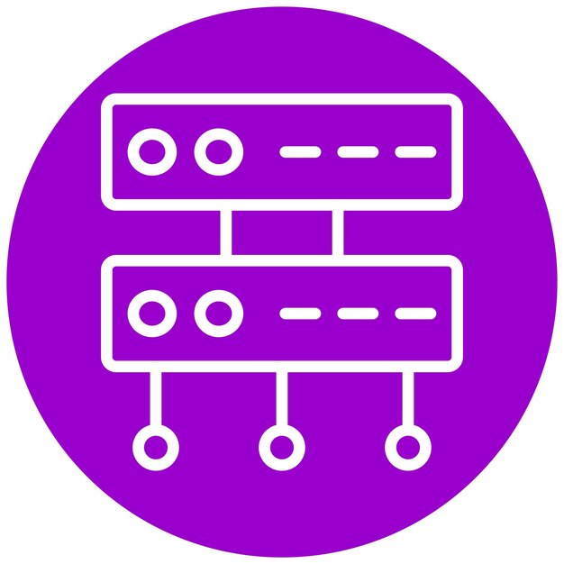Estilo de icono de diseño vectorial de grandes datos