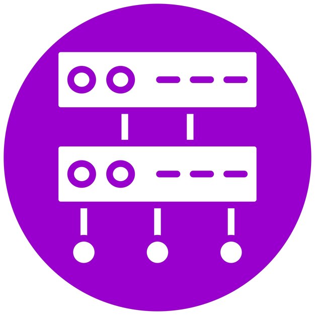 Estilo de icono de diseño vectorial de grandes datos