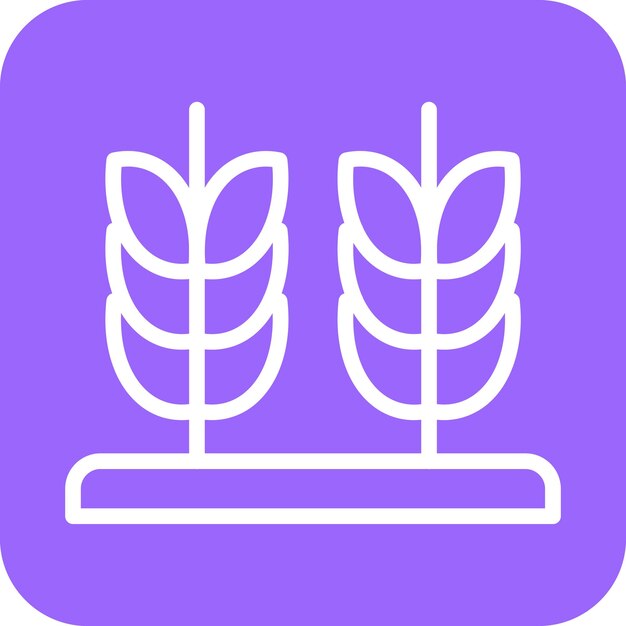 Estilo de icono de diseño vectorial de granos