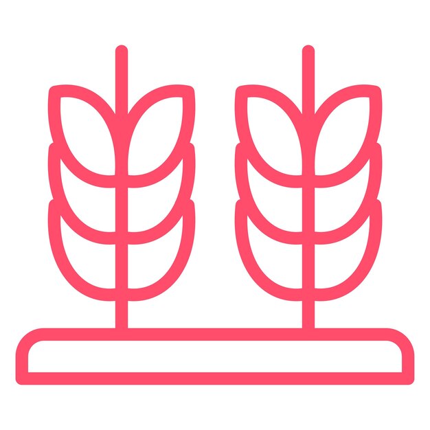 Estilo de icono de diseño vectorial de granos