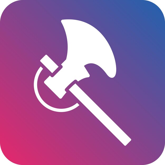 Estilo del icono de diseño vectorial Hatchet