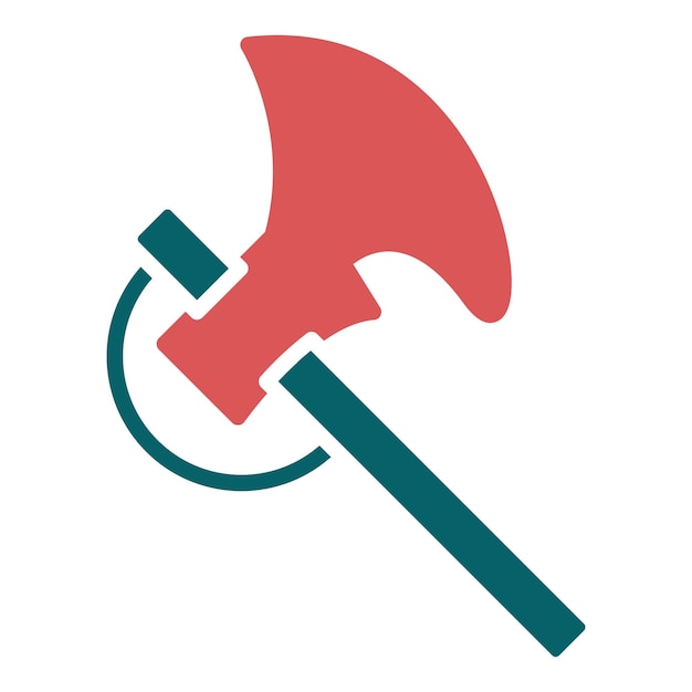 Estilo del icono de diseño vectorial Hatchet