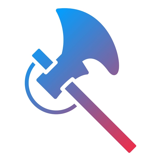 Estilo del icono de diseño vectorial Hatchet
