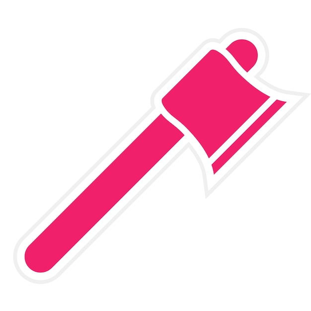 Estilo del icono de diseño vectorial Hatchet