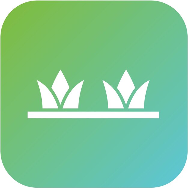 Estilo de icono de diseño vectorial de hierba