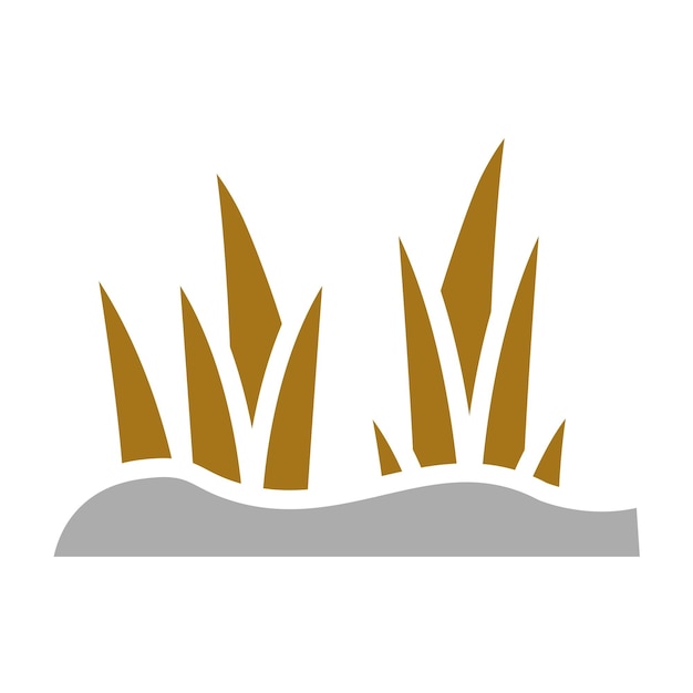 Estilo de icono de diseño vectorial de hierba