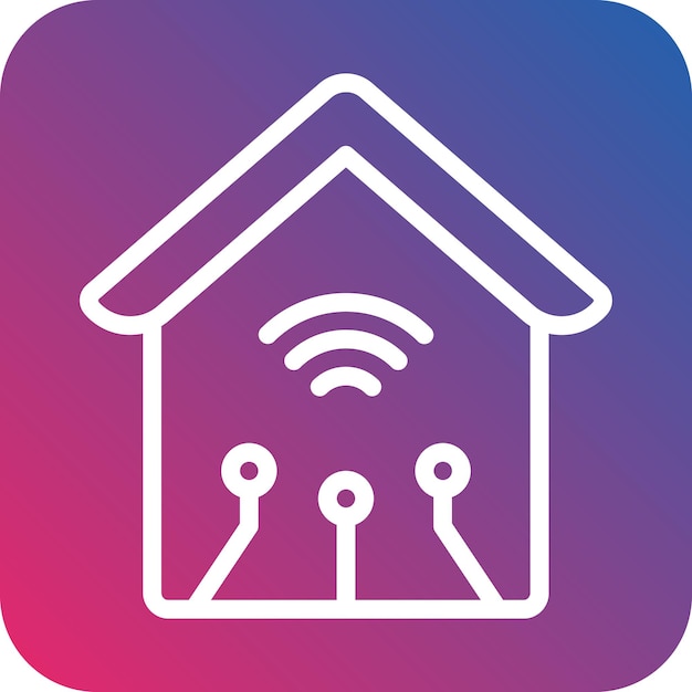 Estilo de icono de diseño vectorial para el hogar inteligente