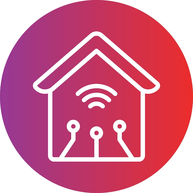 Estilo de icono de diseño vectorial para el hogar inteligente