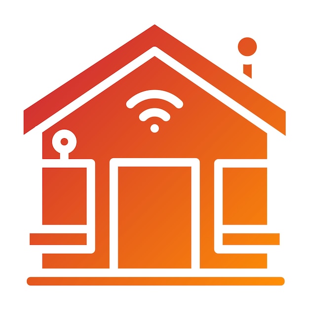 Estilo de icono de diseño vectorial para el hogar inteligente