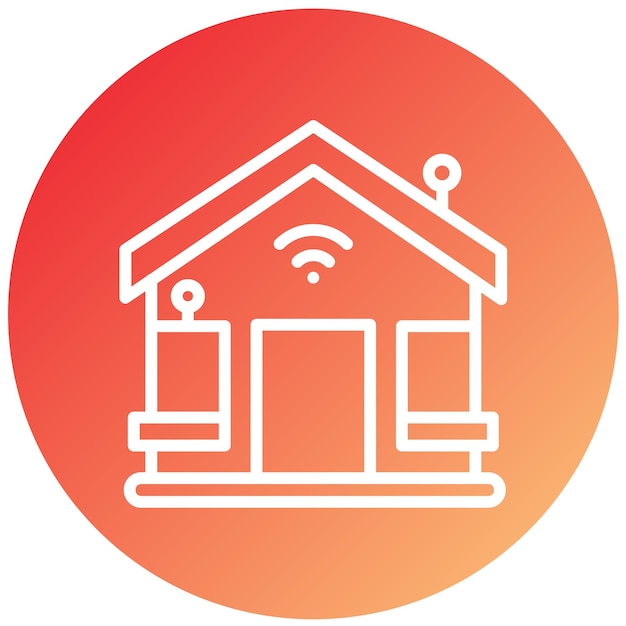 Estilo de icono de diseño vectorial para el hogar inteligente