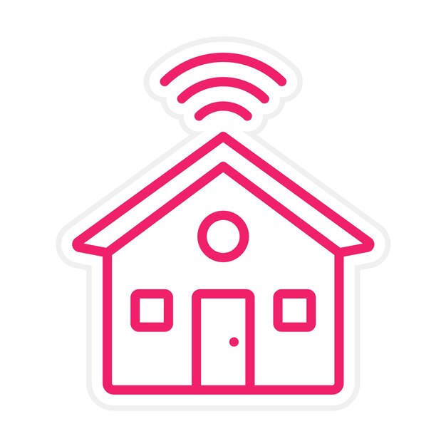 Estilo de icono de diseño vectorial para el hogar inteligente