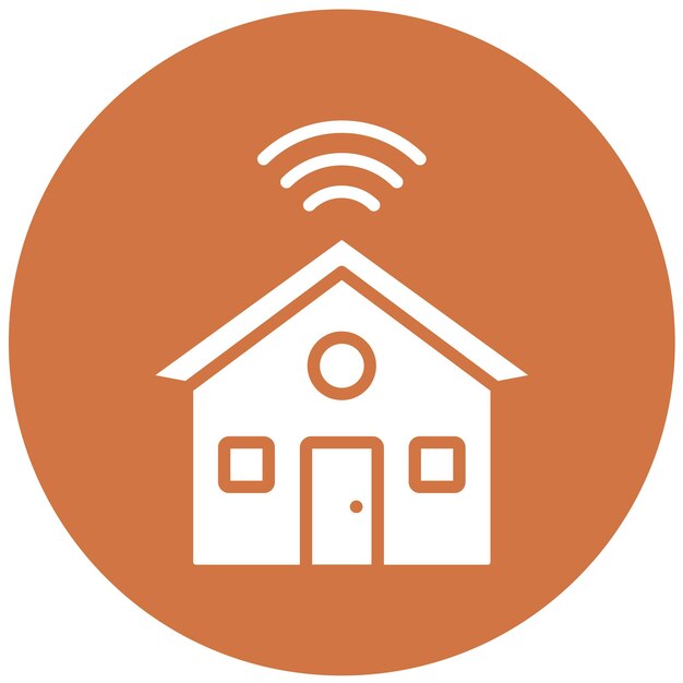 Estilo de icono de diseño vectorial para el hogar inteligente