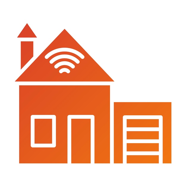 Estilo de icono de diseño vectorial para el hogar inteligente