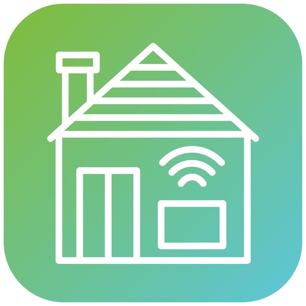 Estilo de icono de diseño vectorial para el hogar inteligente