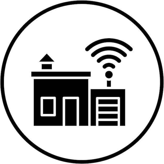 Estilo de icono de diseño vectorial para el hogar inteligente