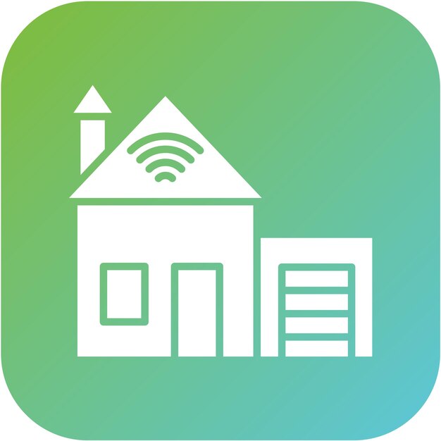Estilo de icono de diseño vectorial para el hogar inteligente