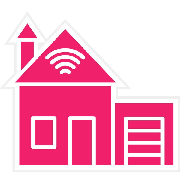 Estilo de icono de diseño vectorial para el hogar inteligente