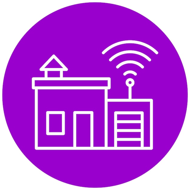 Estilo de icono de diseño vectorial para el hogar inteligente