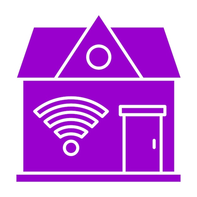 Estilo de icono de diseño vectorial para el hogar inteligente