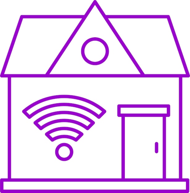 Estilo de icono de diseño vectorial para el hogar inteligente