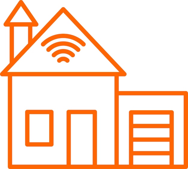 Estilo de icono de diseño vectorial para el hogar inteligente