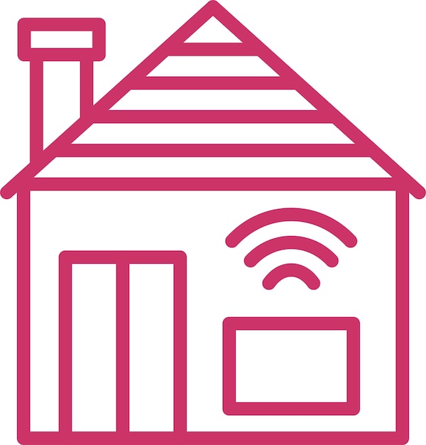 Estilo de icono de diseño vectorial para el hogar inteligente