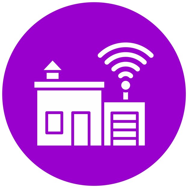Estilo de icono de diseño vectorial para el hogar inteligente