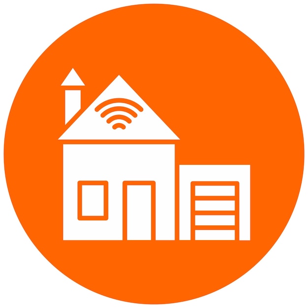 Estilo de icono de diseño vectorial para el hogar inteligente