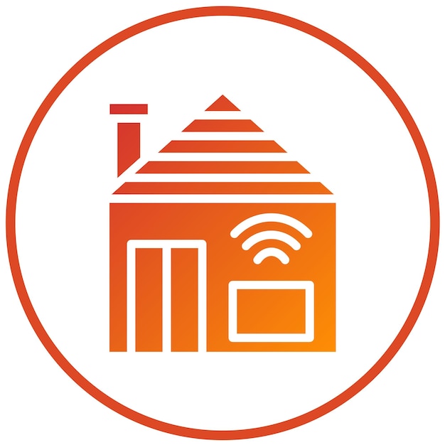 Estilo de icono de diseño vectorial para el hogar inteligente