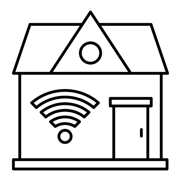 Estilo de icono de diseño vectorial para el hogar inteligente