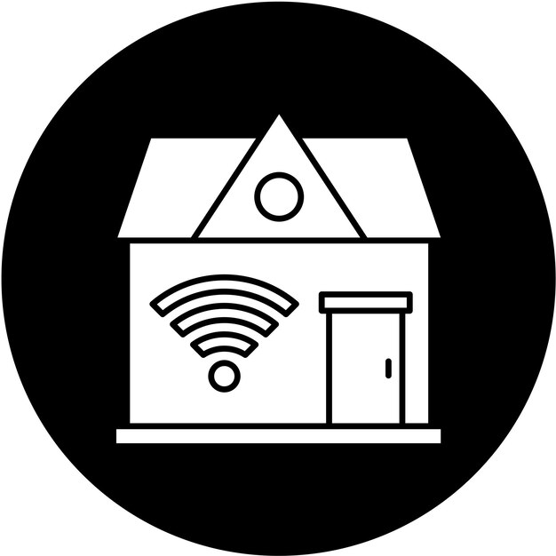 Estilo de icono de diseño vectorial para el hogar inteligente