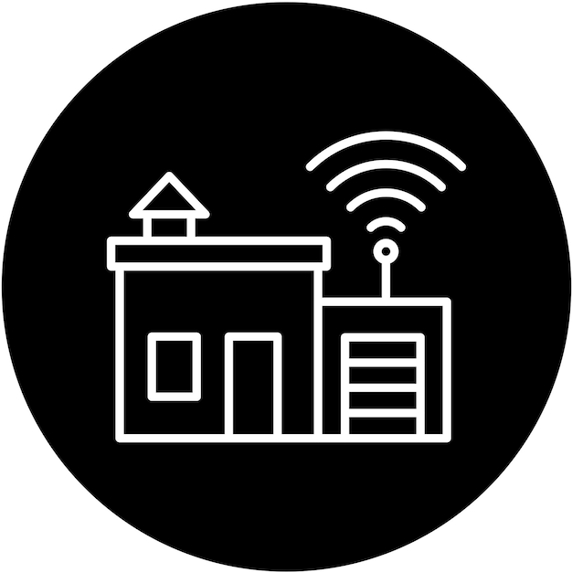 Estilo de icono de diseño vectorial para el hogar inteligente
