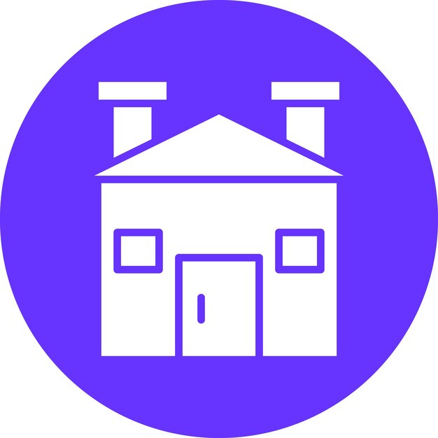 Estilo del icono de diseño vectorial del hogar