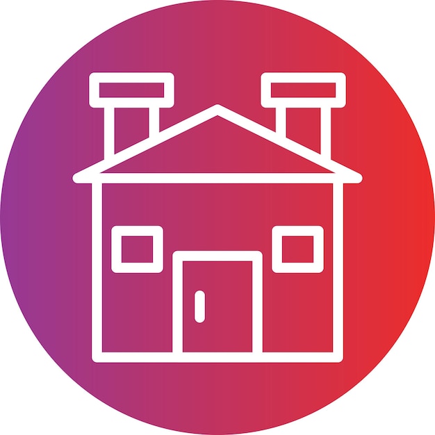 Estilo del icono de diseño vectorial del hogar