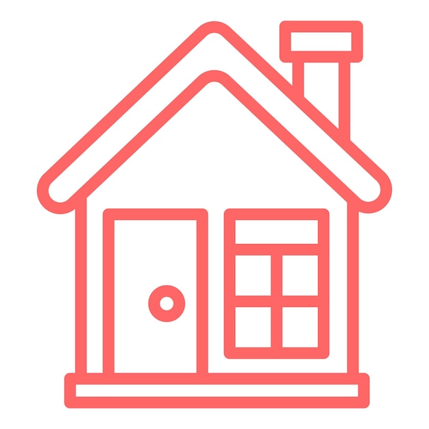 Estilo del icono de diseño vectorial del hogar