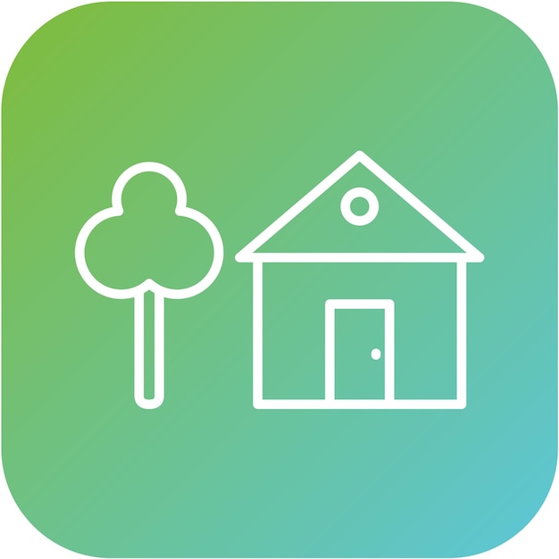 Estilo del icono de diseño vectorial del hogar