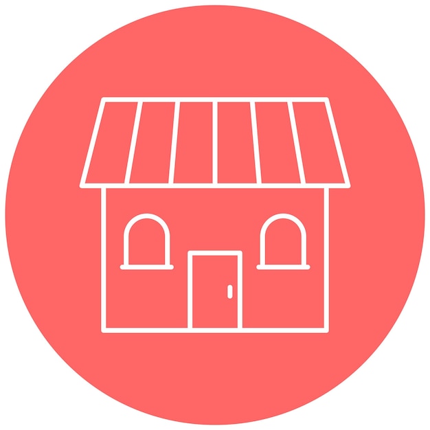 Estilo del icono de diseño vectorial del hogar