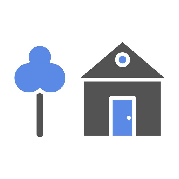 Estilo del icono de diseño vectorial del hogar