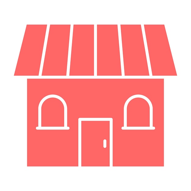 Estilo del icono de diseño vectorial del hogar