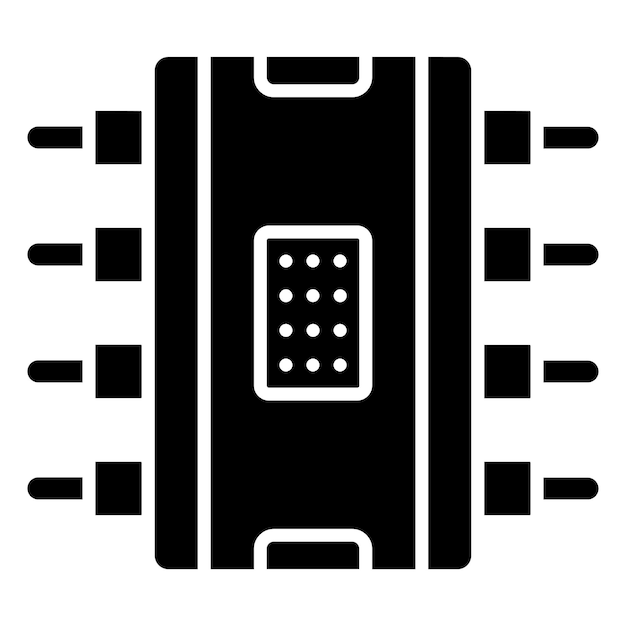 Estilo de icono de diseño vectorial de IC