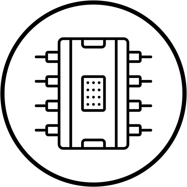 Estilo de icono de diseño vectorial de IC