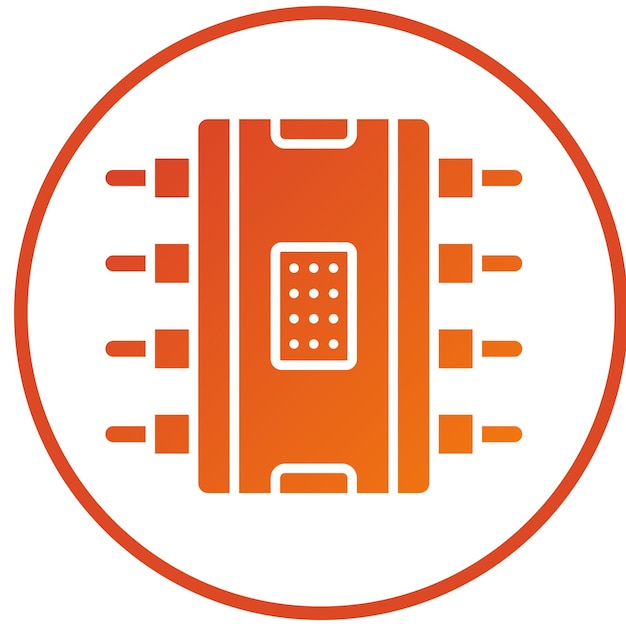 Estilo de icono de diseño vectorial de IC