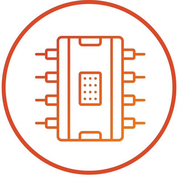Estilo de icono de diseño vectorial de IC