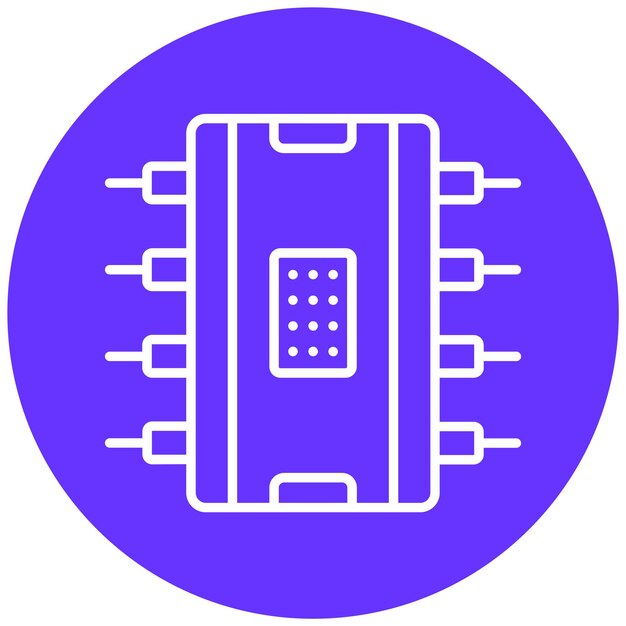 Estilo de icono de diseño vectorial de IC