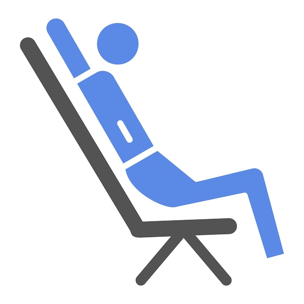 Estilo de icono de diseño vectorial inclinado hacia atrás
