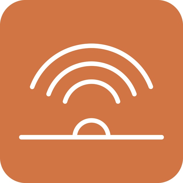 Estilo del icono de diseño vectorial de infrarrojos