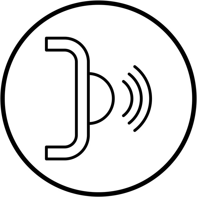 Estilo del icono de diseño vectorial de infrarrojos